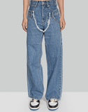 Double Waisted Wide Leg Jeans
