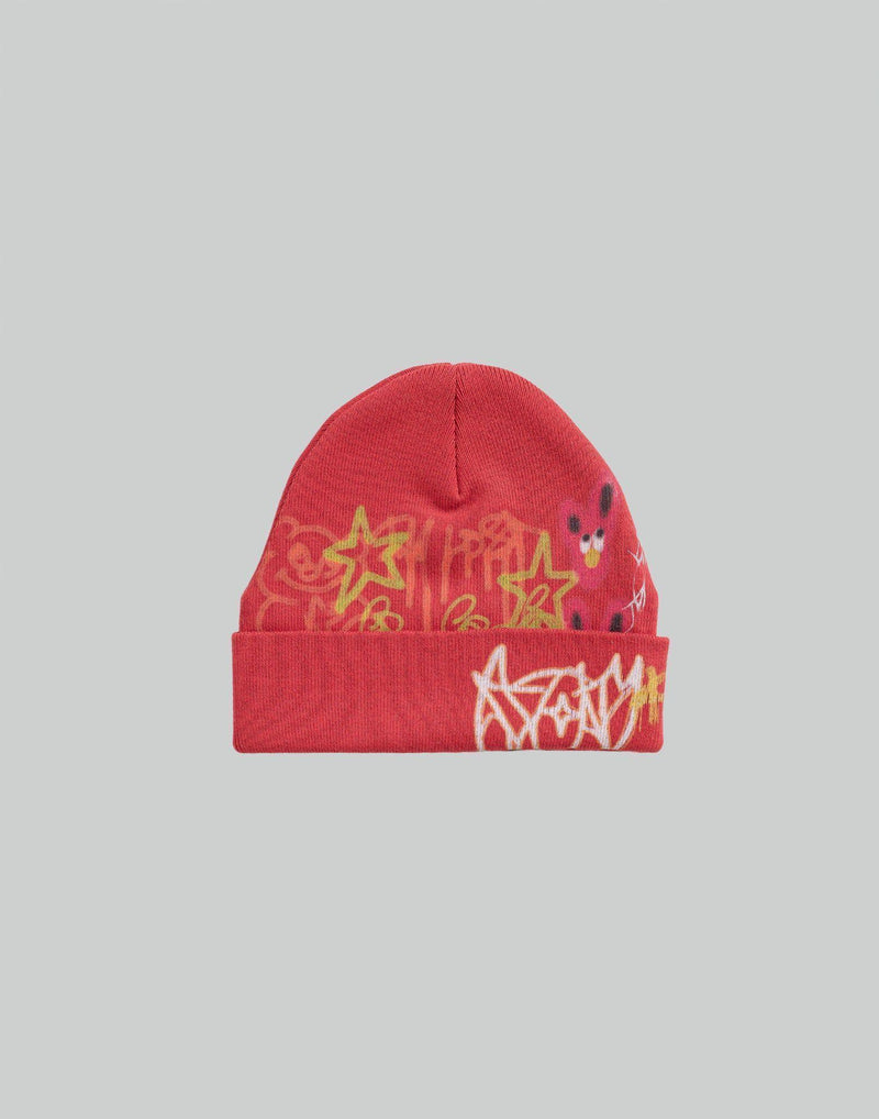 SANKUANZ - Graffiti Print Beanie - 082plus