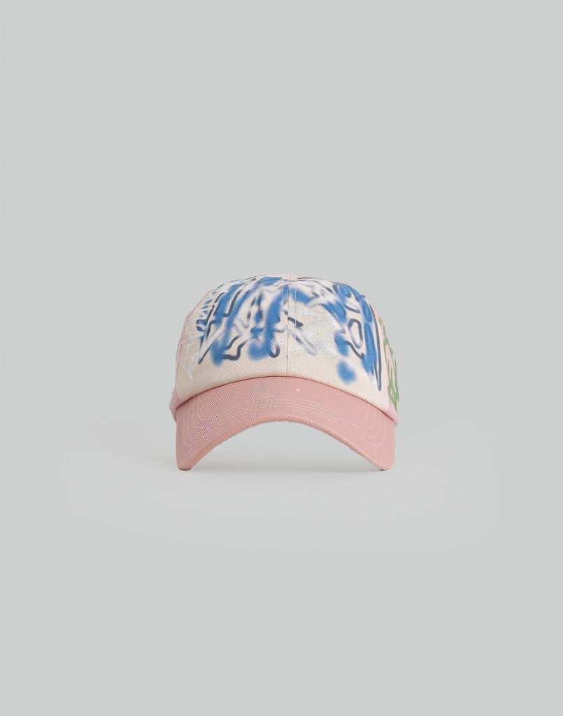 注目のブランド sankuanz-graffiti-print-cap- 帽子