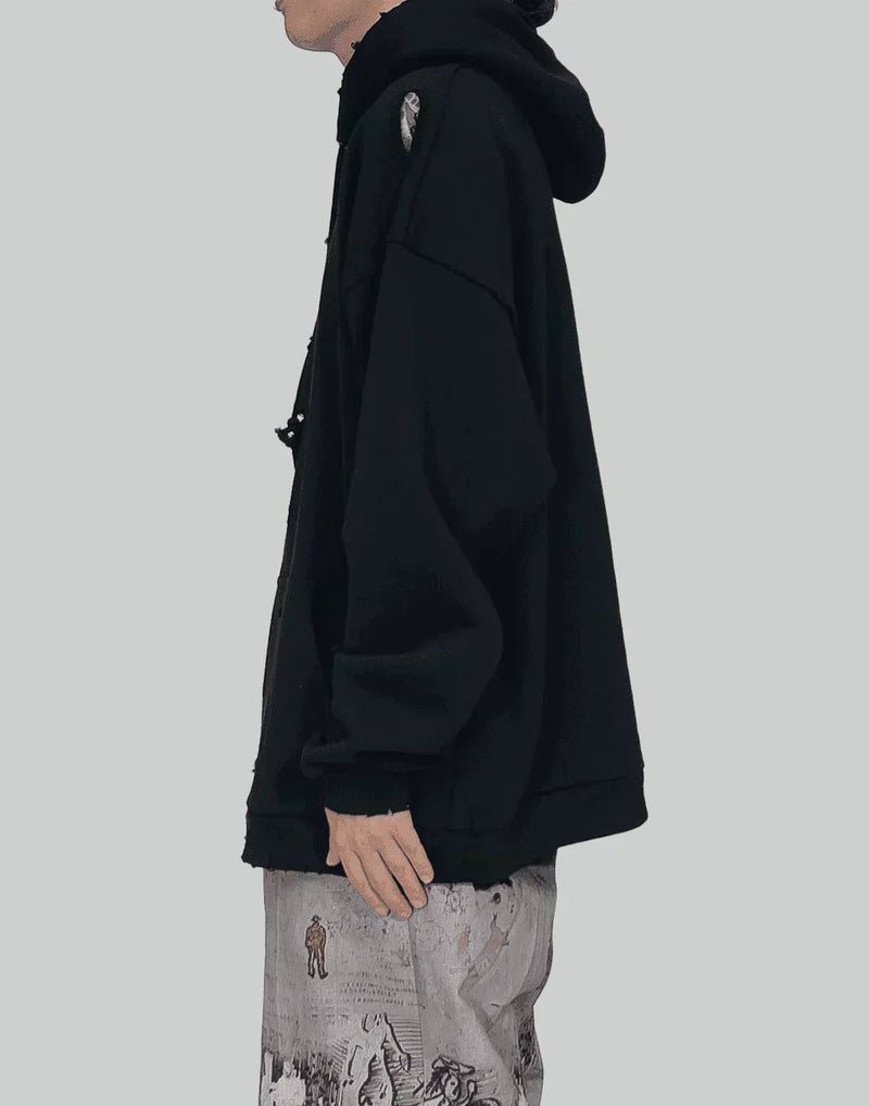 SANKUANZ - Logo Holes Hoodie - 082plus