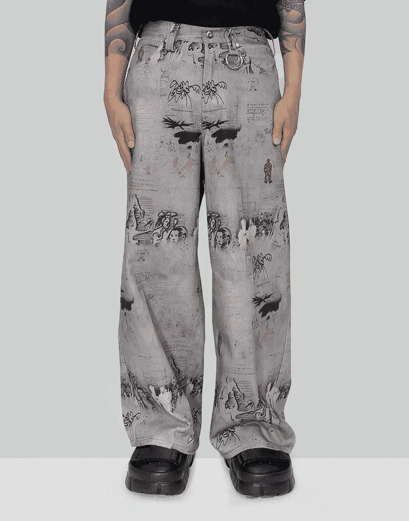 SANKUANZ - Low Waist Wide Leg Jeans - 082plus