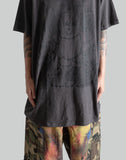 SANKUANZ Oversized Bear Graffiti Print T-shirt - 082plus