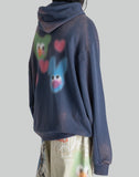 SANKUANZ Oversized Logo Print Hooded Sweater - 082plus