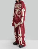SANKUANZ Skeleton Print Wide-Leg Drawstring Sweatpants - 082plus