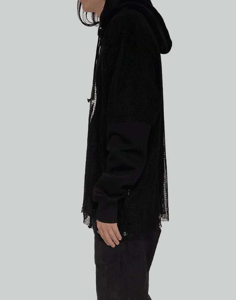 THE SALVAGES - EMBLEM MESH OS HOODIE - 082plus