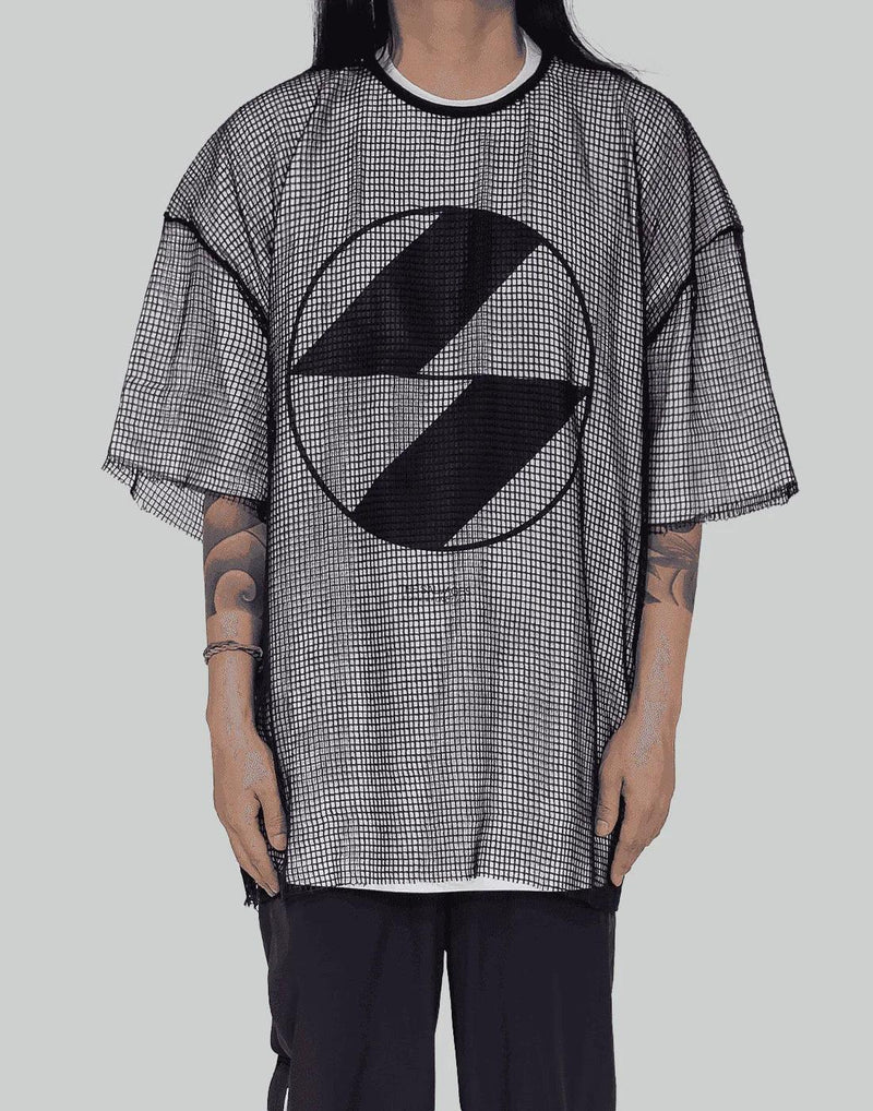 THE SALVAGES - EMBLEM MESH OS T-SHIRT - 082plus