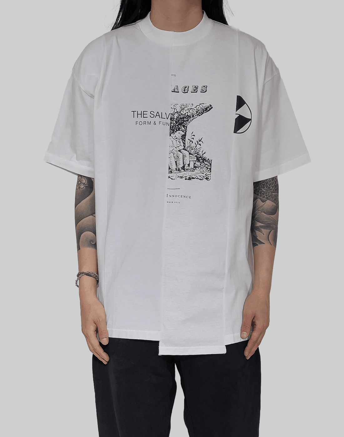 THE SALVAGES FORM & FUNCTION RECONSTRUCTED T-SHIRT - 082plus