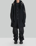 x ALPHA INDUSTRIES SUN-BLEACHED DETACHABLE HOOD FISHTAIL COAT